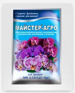 Добриво для орхідей Майстер-Агро NPK 6-3-8 + Ca + Mg, 25 г DOB-00403 фото
