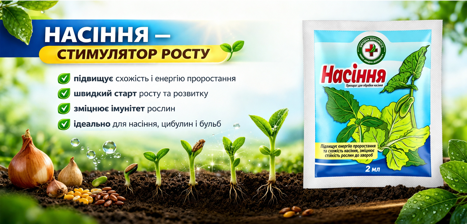 Стимулятор росту Насіння — ідеальний старт для розсади 